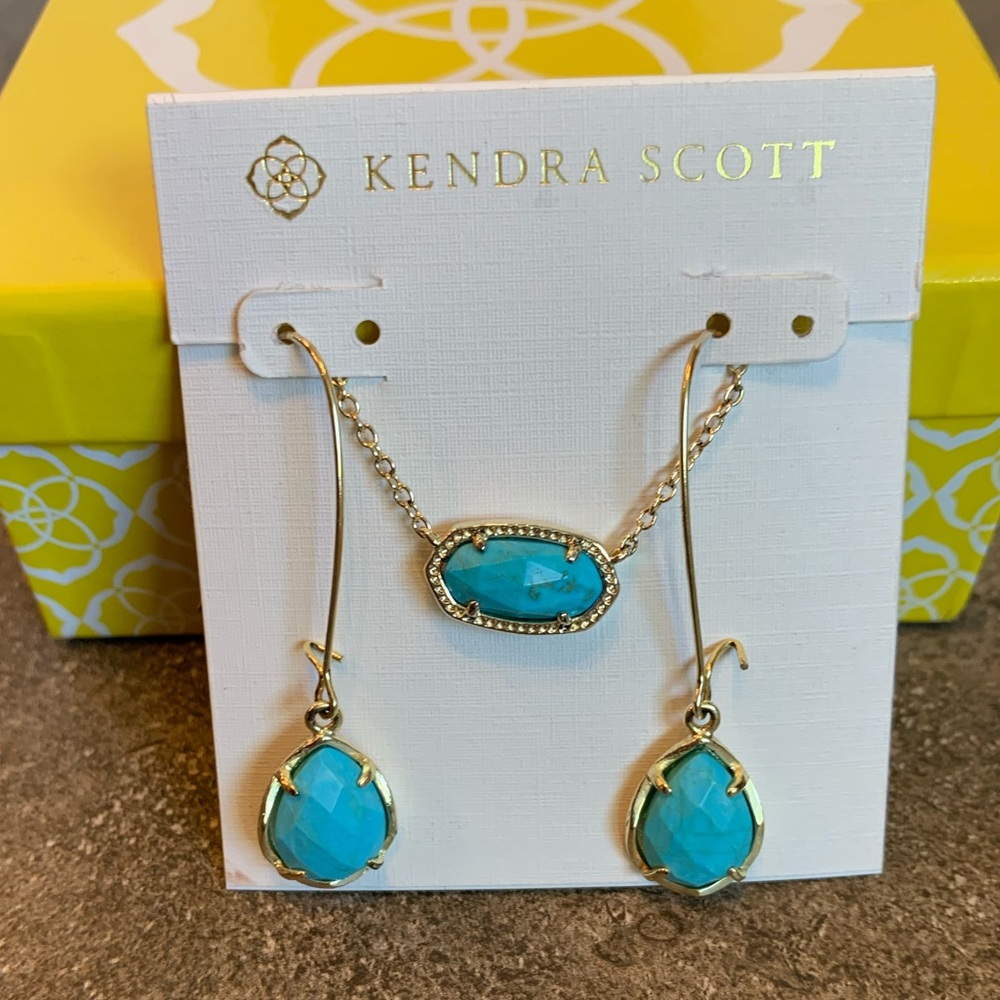 💫 Kendra Scott Turquoise Set- Dee & Elisa EUC 💫